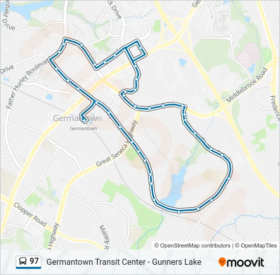 97 Bus Line Map