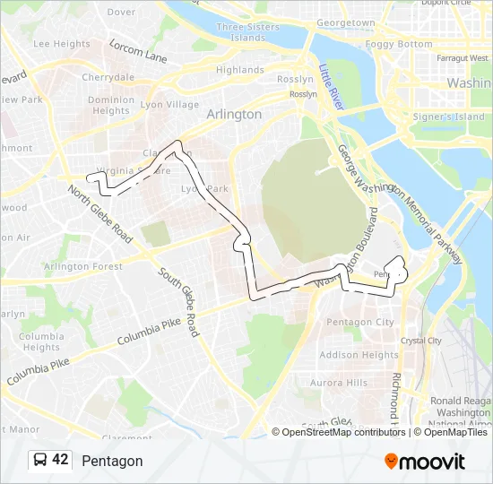 42 Bus Line Map