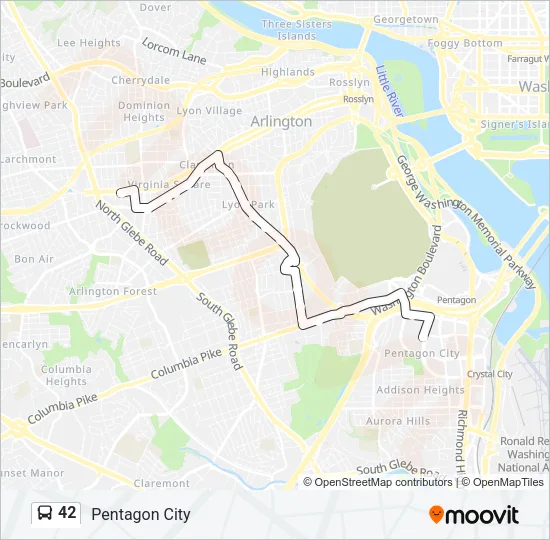 42 Bus Line Map