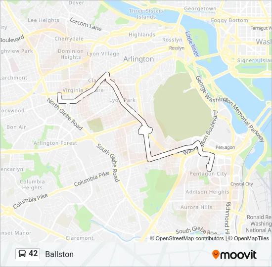 42 Bus Line Map