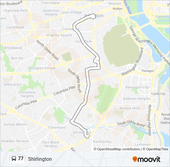 77 Bus Line Map