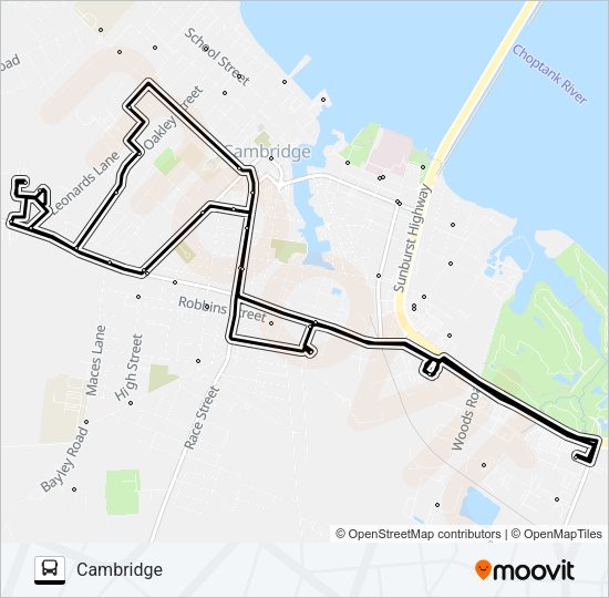 WALMART EB - WALMART EB Bus Line Map