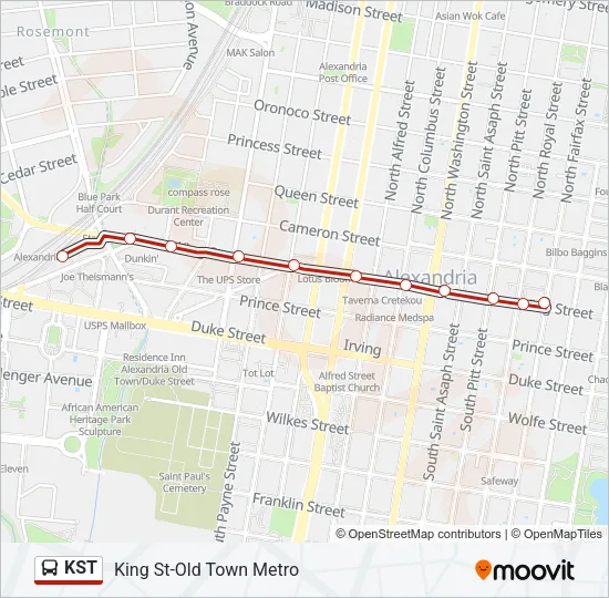 KST Bus Line Map