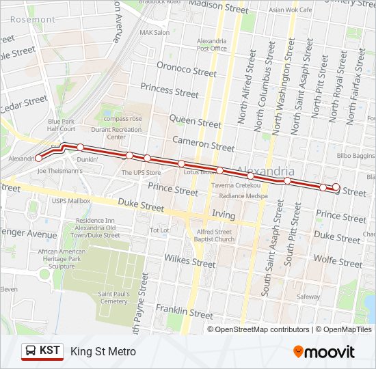 KST bus Line Map