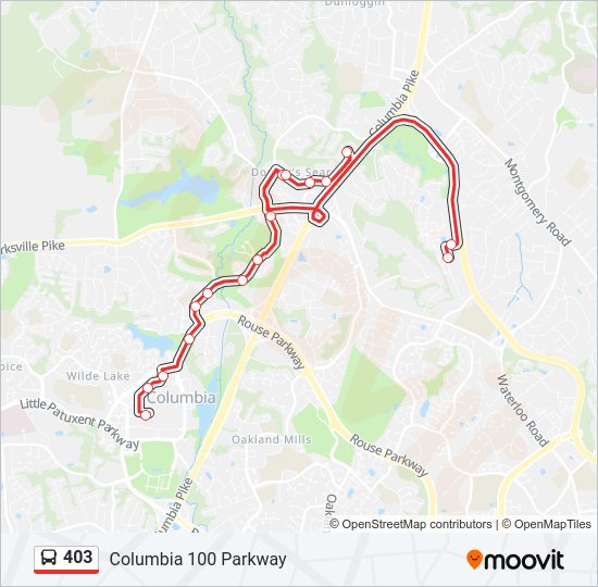 403 Bus Line Map