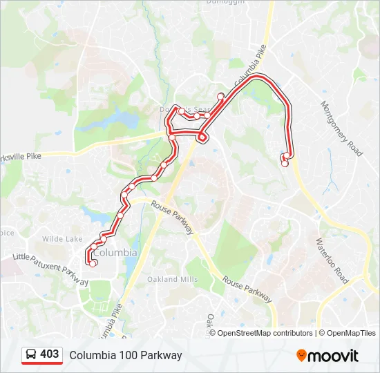 403 Bus Line Map