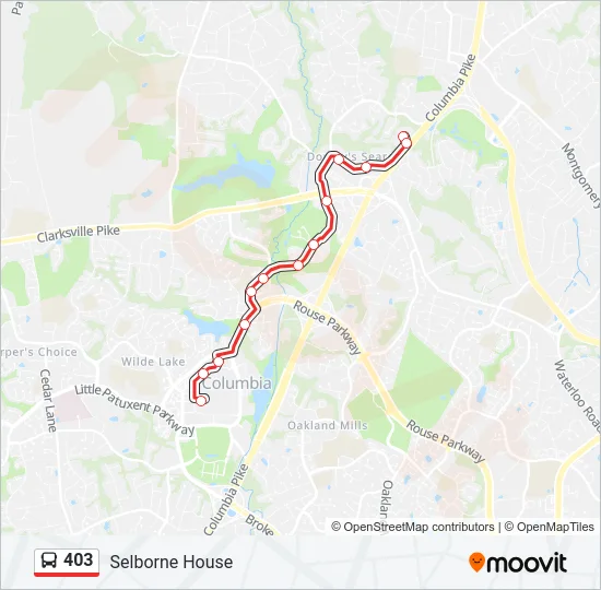403 Bus Line Map