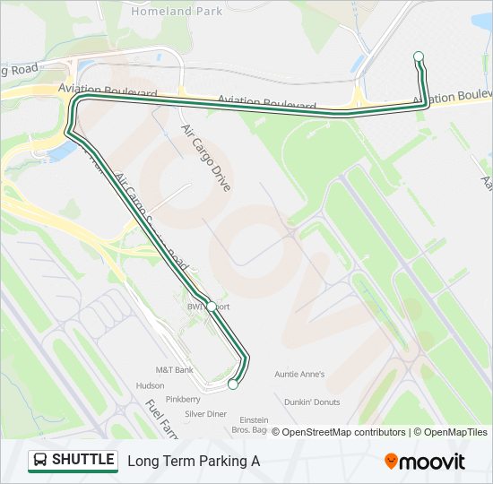 SHUTTLE Bus Line Map