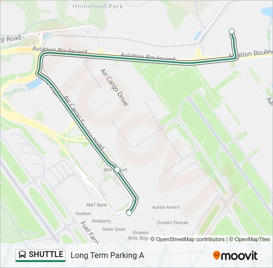 SHUTTLE Bus Line Map