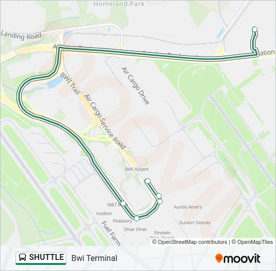 SHUTTLE Bus Line Map