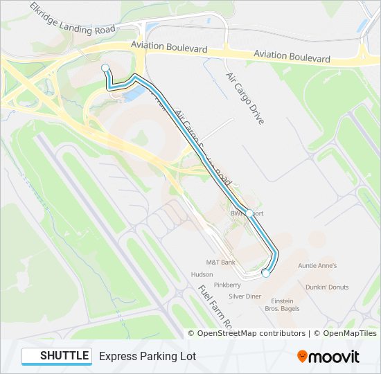 shuttle Route: Schedules, Stops & Maps - Express Parking Lot (Updated)