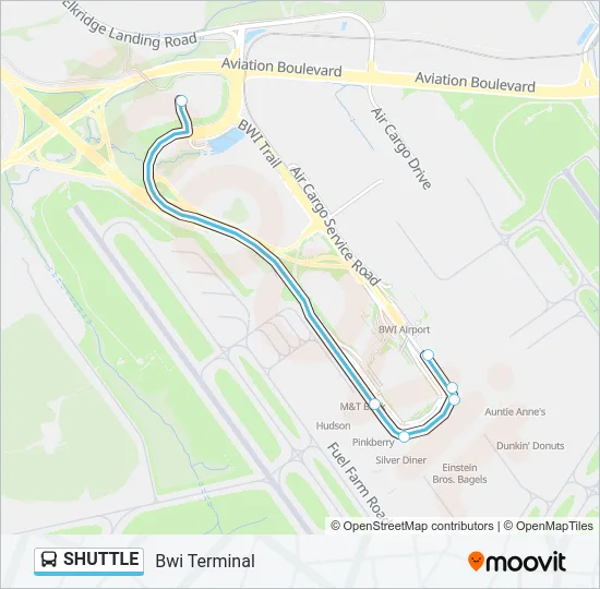 SHUTTLE Bus Line Map