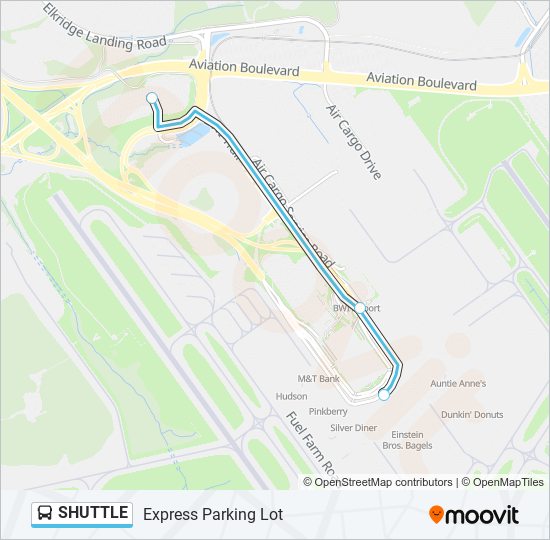 SHUTTLE bus Line Map