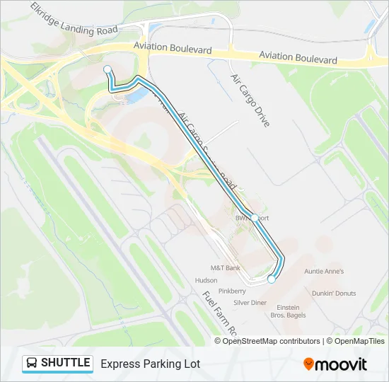 SHUTTLE Bus Line Map