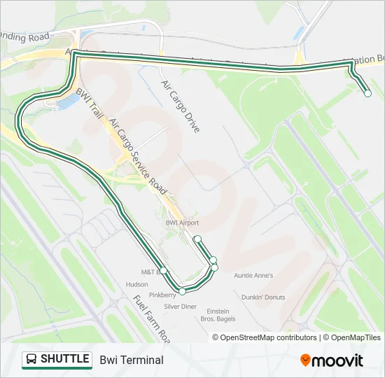 SHUTTLE Bus Line Map