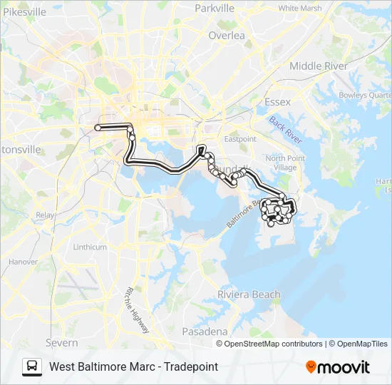 163 Bus Line Map