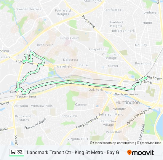 32 bus Line Map