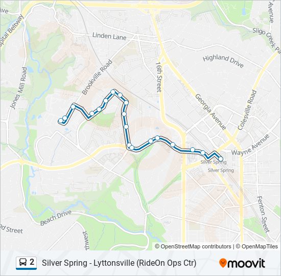 Mapa de 2 de autobús