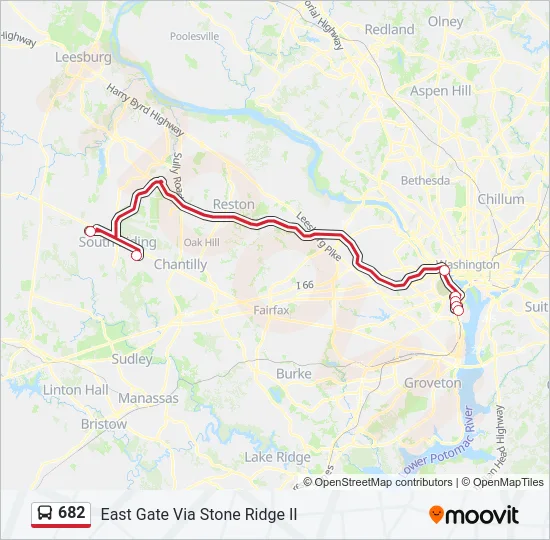 682 Bus Line Map