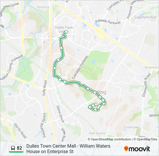 82 Bus Line Map