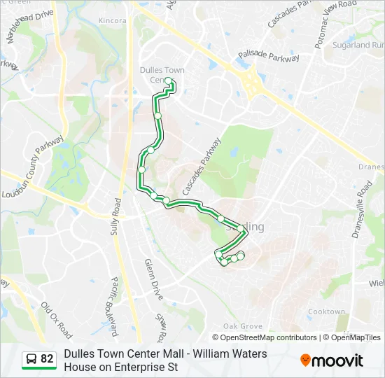 82 Bus Line Map