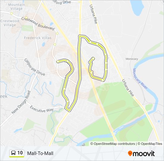 10 Bus Line Map