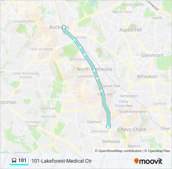 101 Bus Line Map
