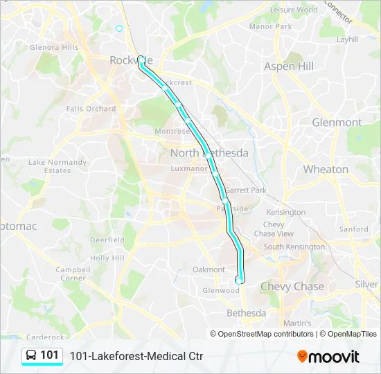 101 Bus Line Map