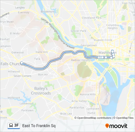 3F Bus Line Map