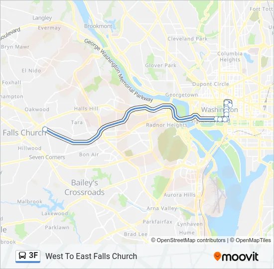3F Bus Line Map