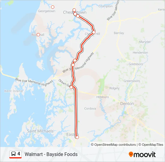 4 Bus Line Map