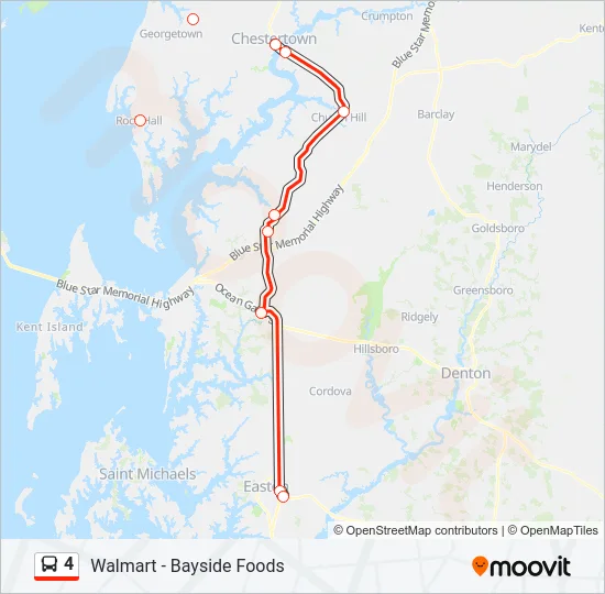 4 Bus Line Map