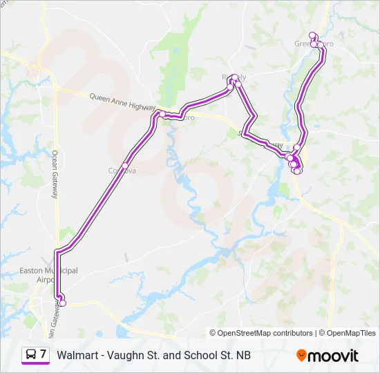 7 Bus Line Map