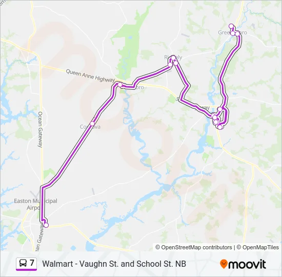 7 Bus Line Map