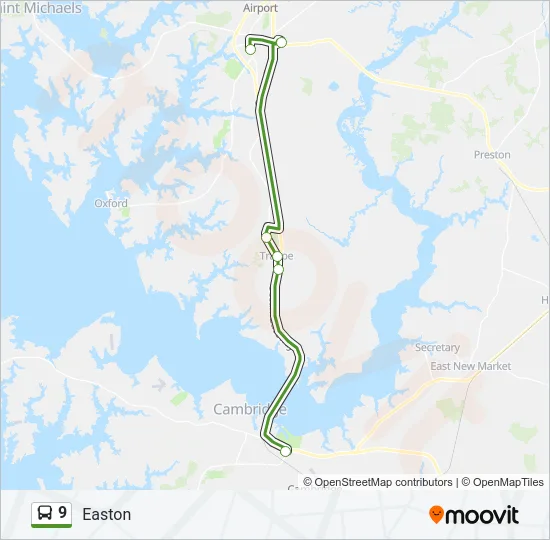 9 Bus Line Map