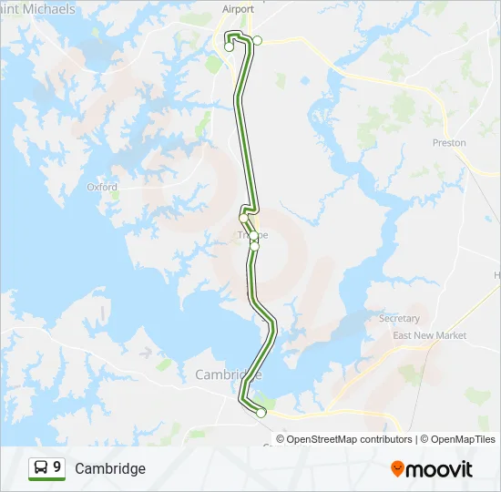 9 Bus Line Map