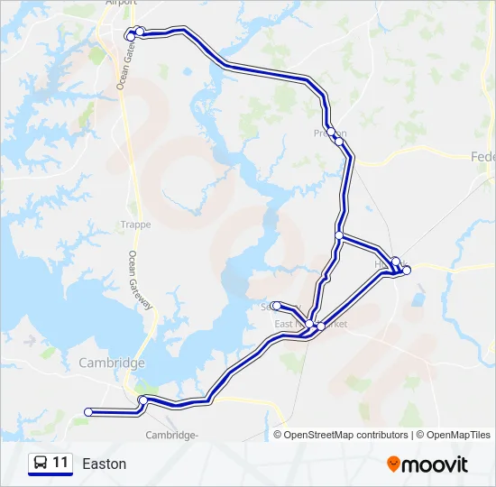 11 Bus Line Map