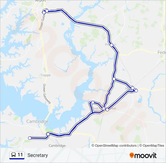 11 Bus Line Map