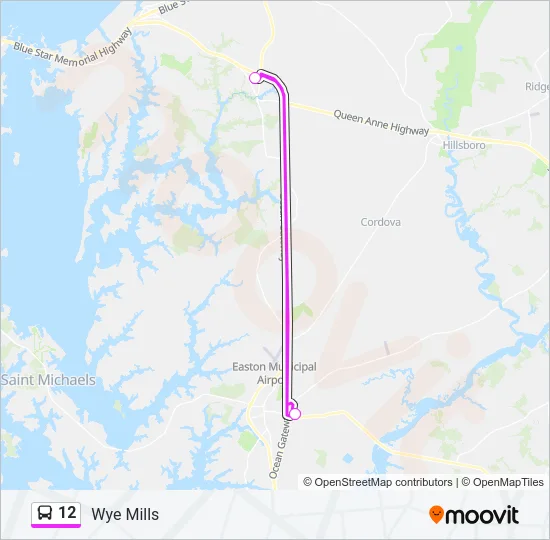 12 Bus Line Map