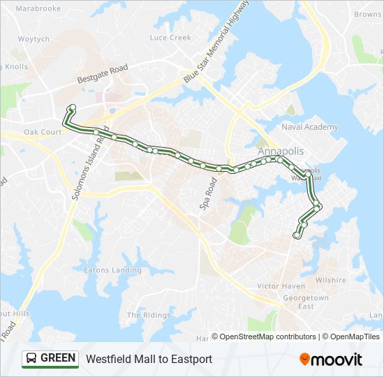 Mapa de GREEN de autobús
