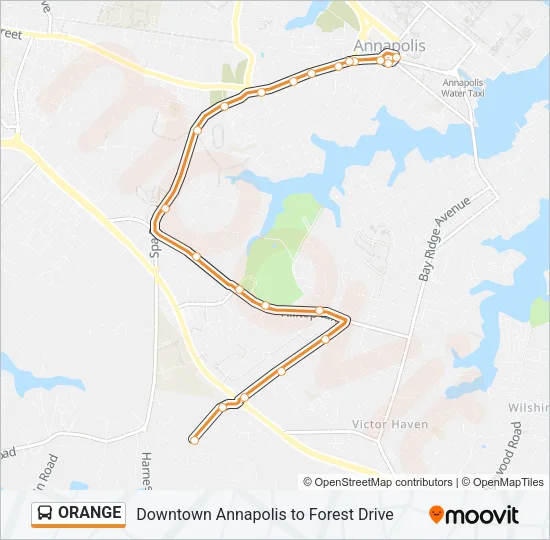 ORANGE Bus Line Map