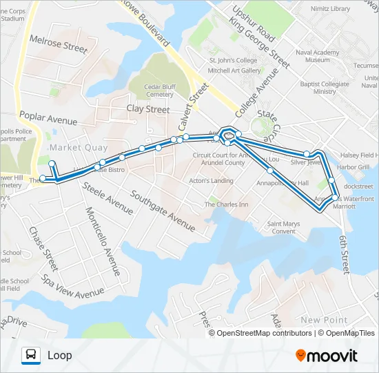 CIRCULATOR Bus Line Map