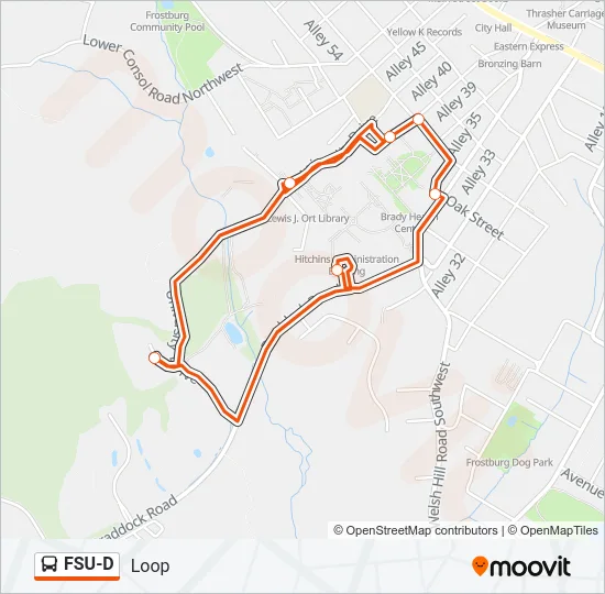 FSU-D Bus Line Map