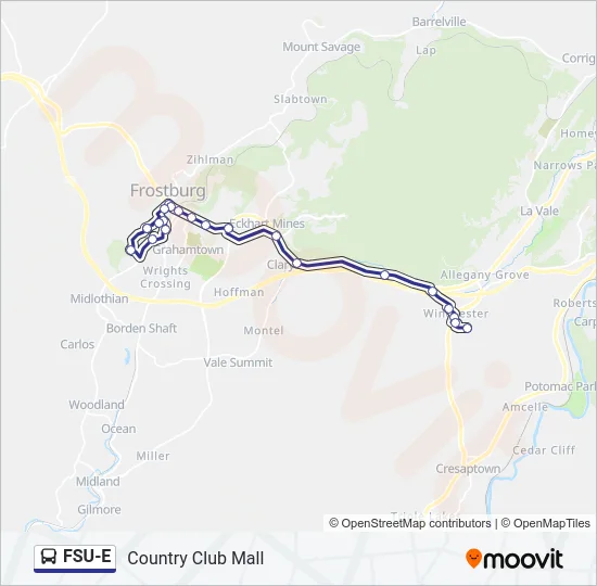 FSU-E Bus Line Map