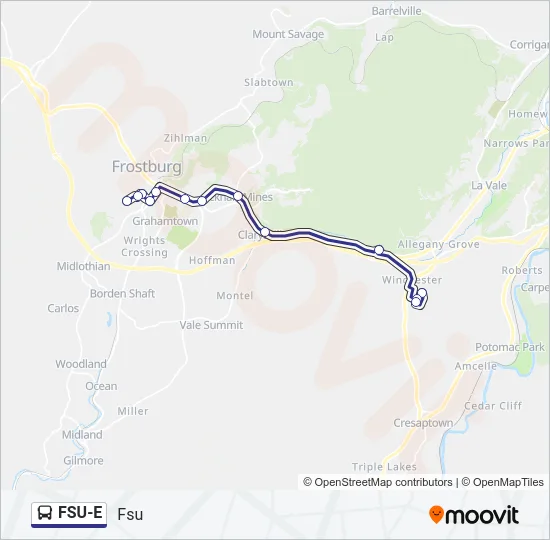 FSU-E Bus Line Map