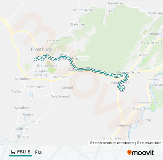 FSU-S Bus Line Map