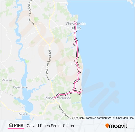 PINK bus Line Map