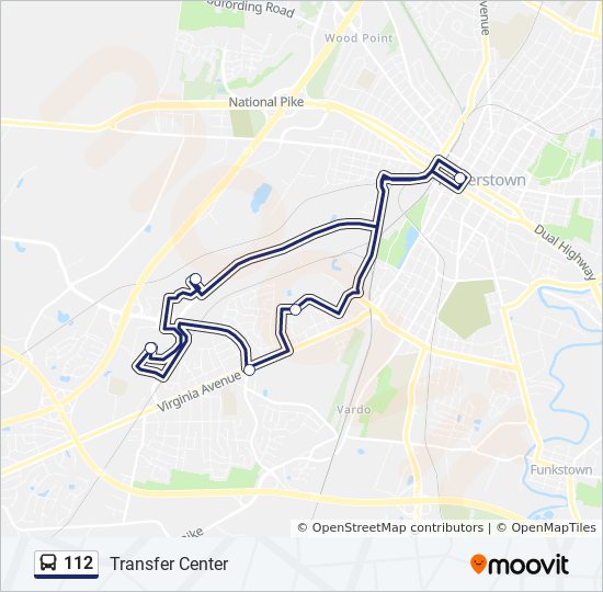 112 Bus Line Map