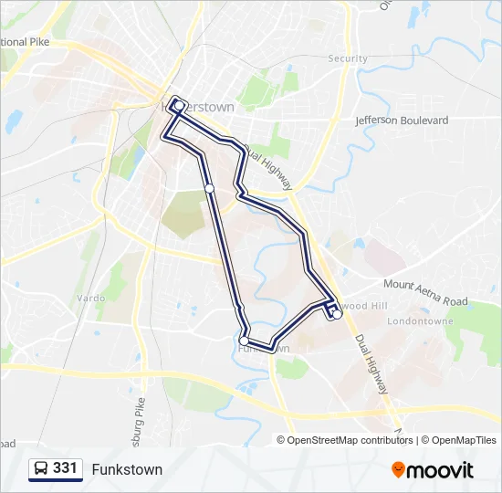 331 Bus Line Map