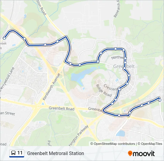 11 Bus Line Map